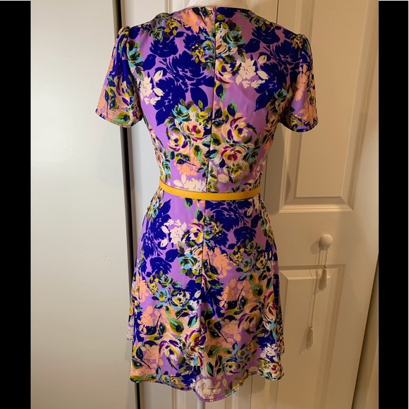 Charles Henry Faux Wrap Dress - Picture 5 of 6